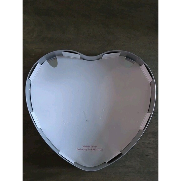 Brighton Tin - Blue Yellow White, High End Collectible, Empty Jewelry Container - Picture 5 of 5